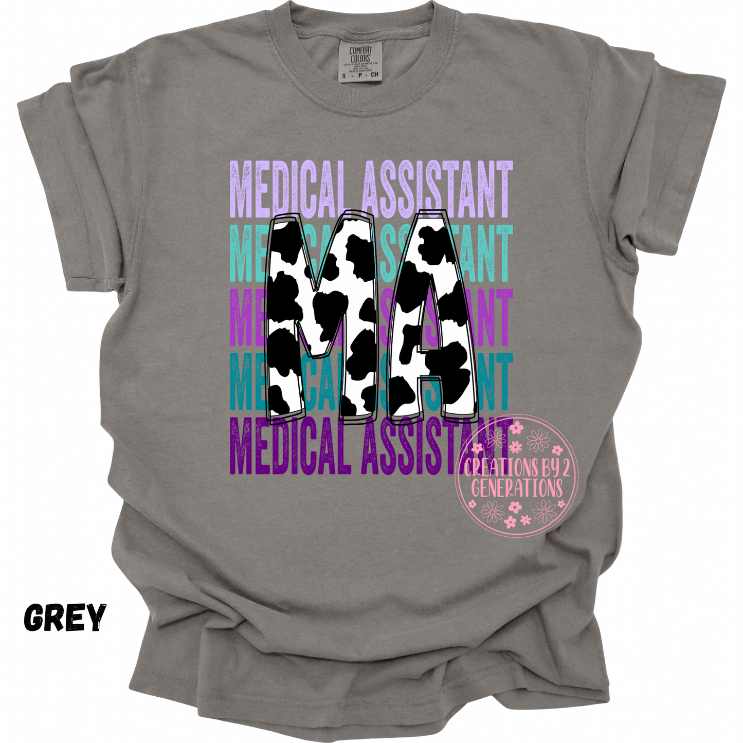 MA MEDICAL ASSISTANT COW PRINT PREORDER