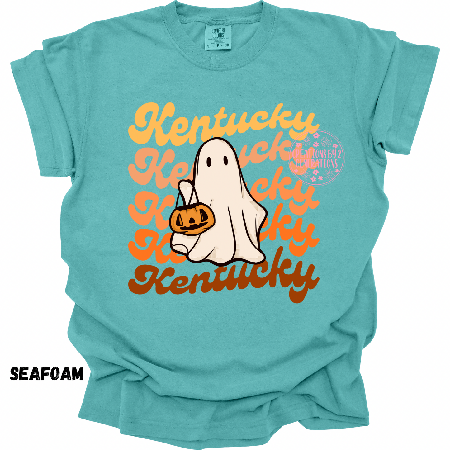 KENTUCKY HALLOWEEN GHOST PRINT