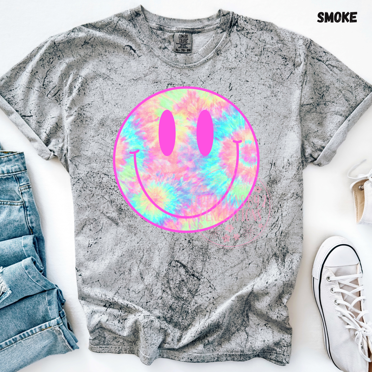 TIE DYE SMILEY FACE PREORDER