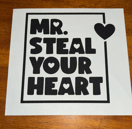 MR STEAL YOUR HEART BLACK PRINT(toddler)