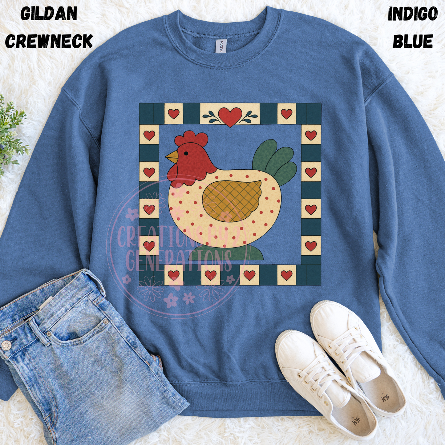 CHICKEN QUILT SQUARE