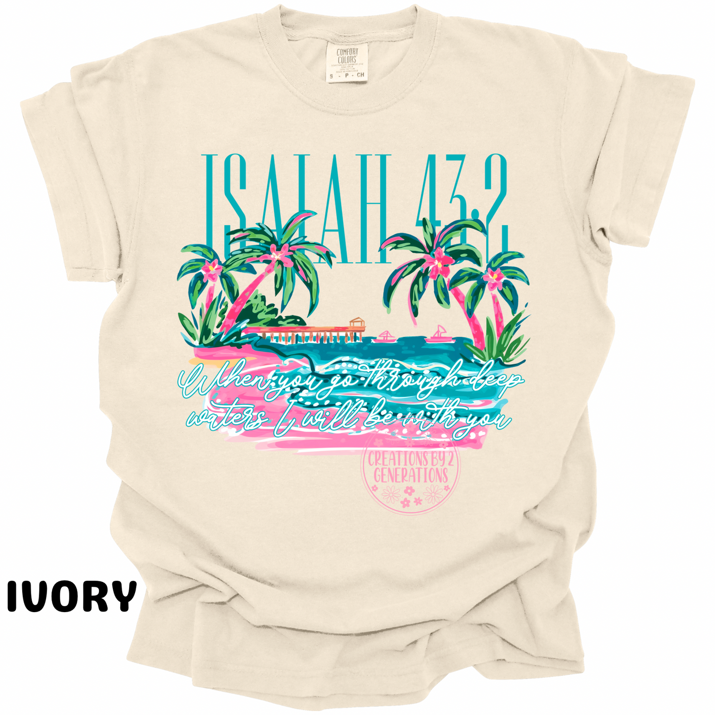ISAIAH 43:2 BEACH PRINT