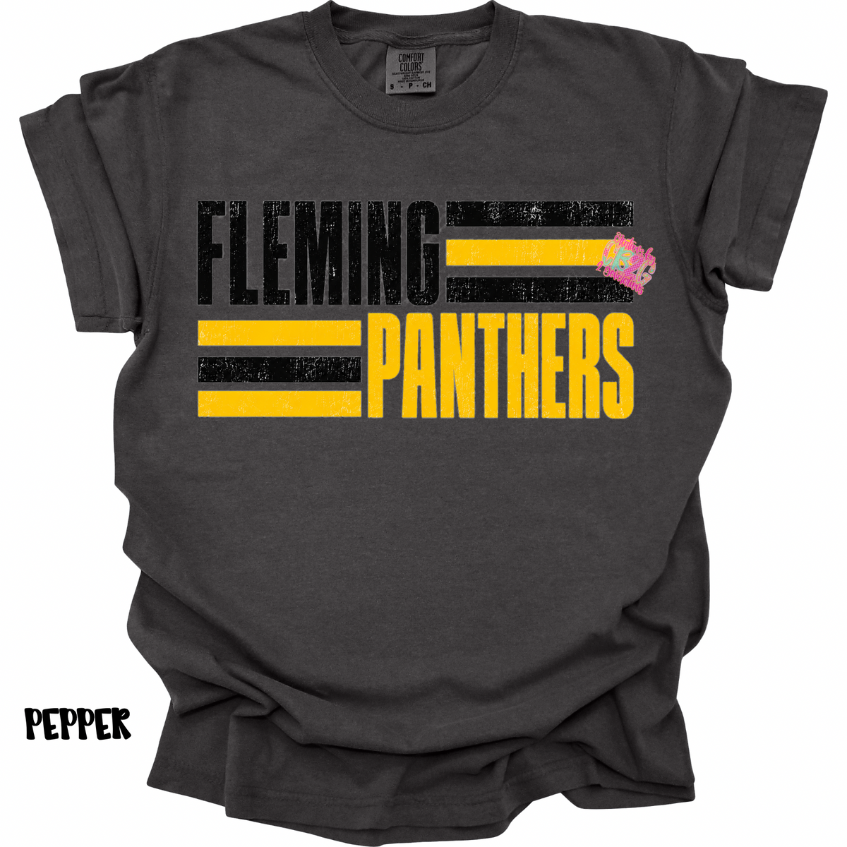 FLEMING PANTHERS BLACK GOLD STRIPES PREORDER (YOUTH)