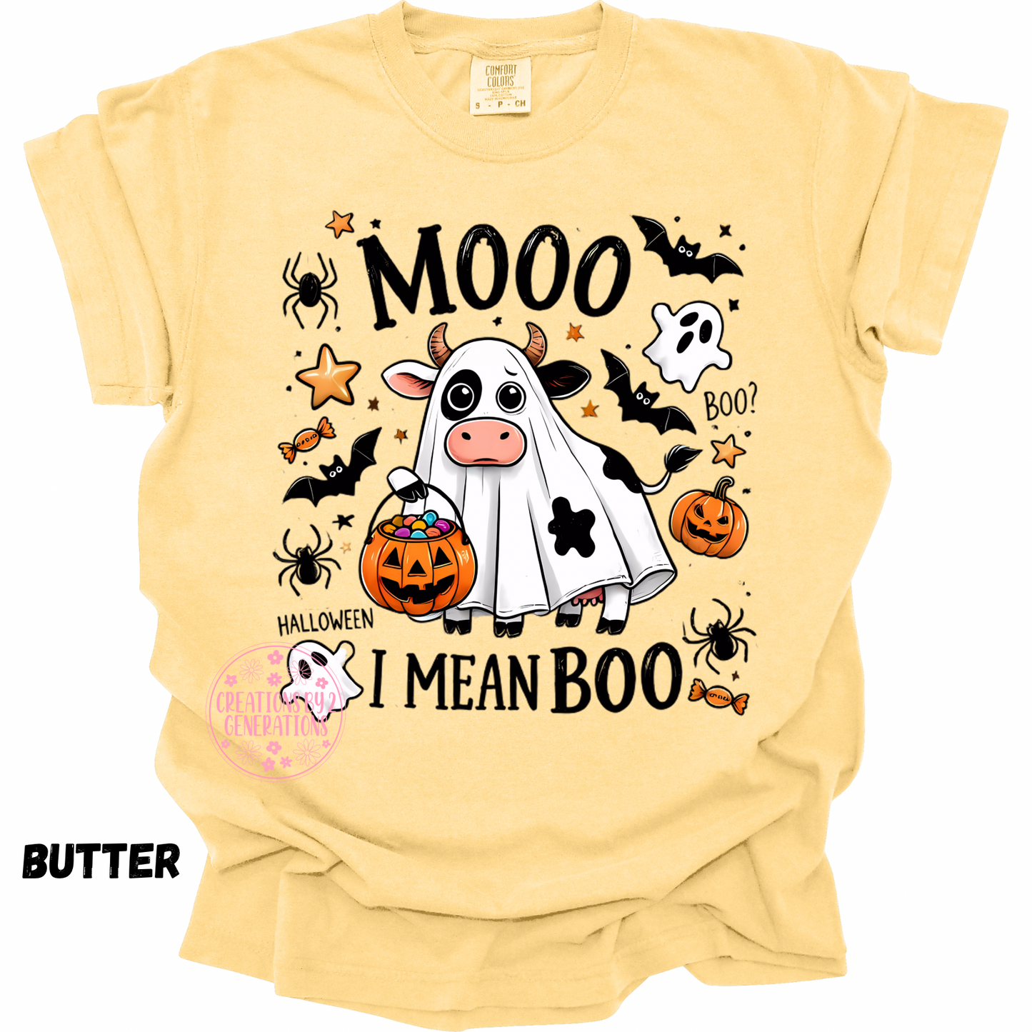 MOO I MEAN BOO COW PRINT (YOUTH)