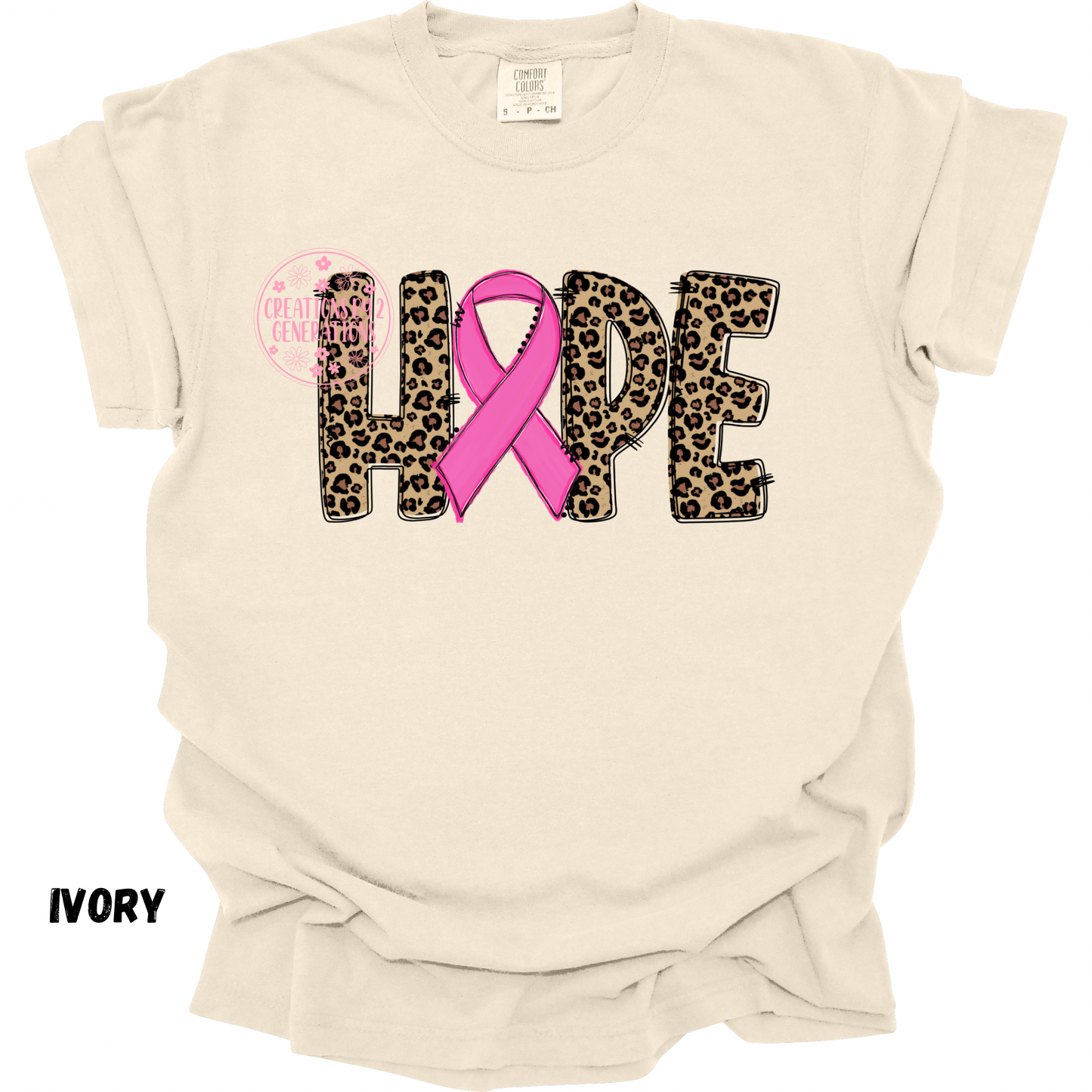 HOPE WITH BREAST CANCER RIBBON PRINT