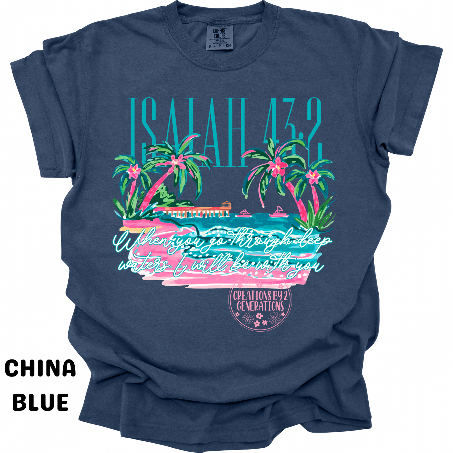 ISAIAH 43:2 BEACH PRINT