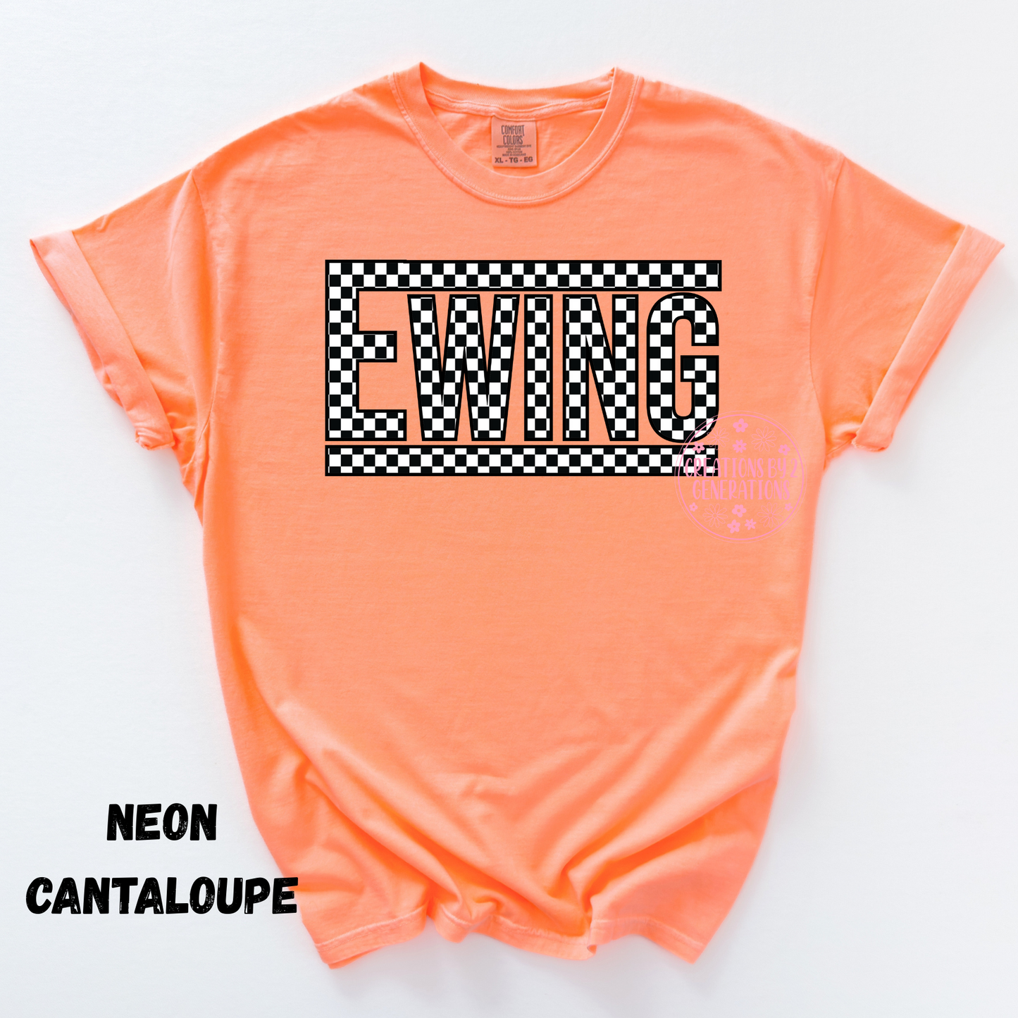 EWING BLACK AND WHITE CHECK ADULT PRINT