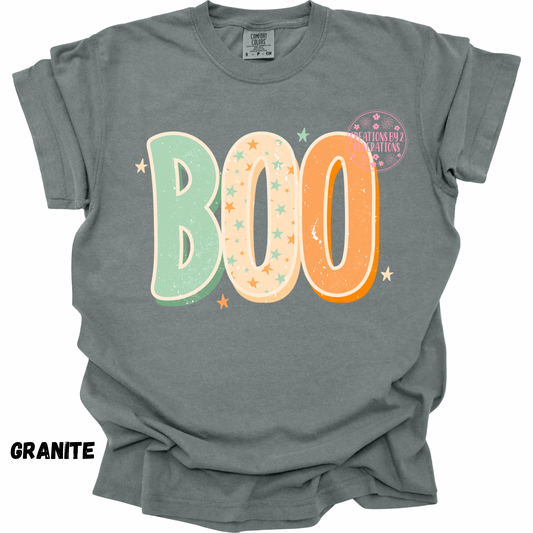 BOO ORANGE & GREEN DISTRESSED PRINT (YOUTH)