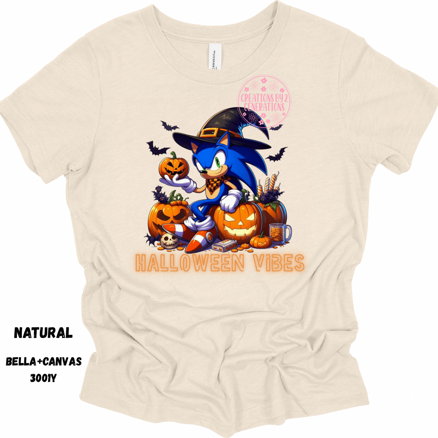 S BLUE HALLOWEEN PRINT