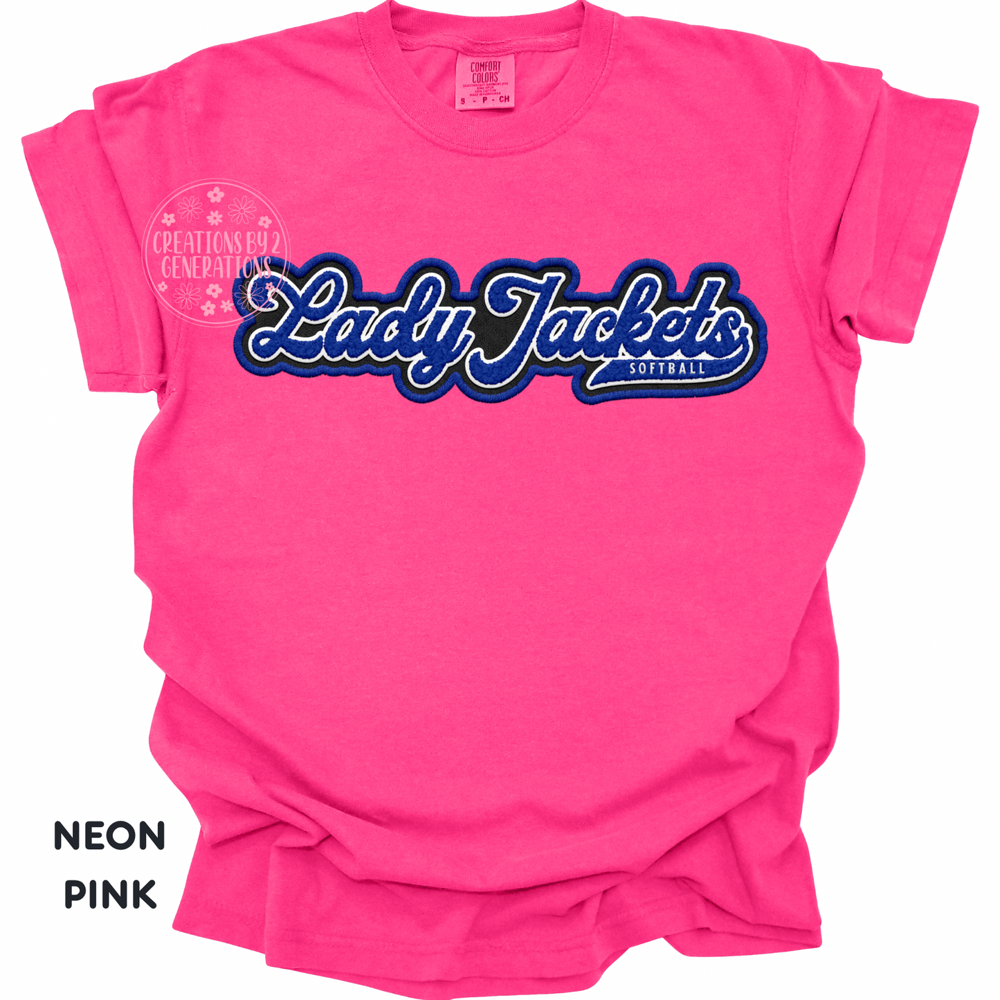 LADY JACKETS SOFTBALL FAUX EMBROIDERY PREORDER