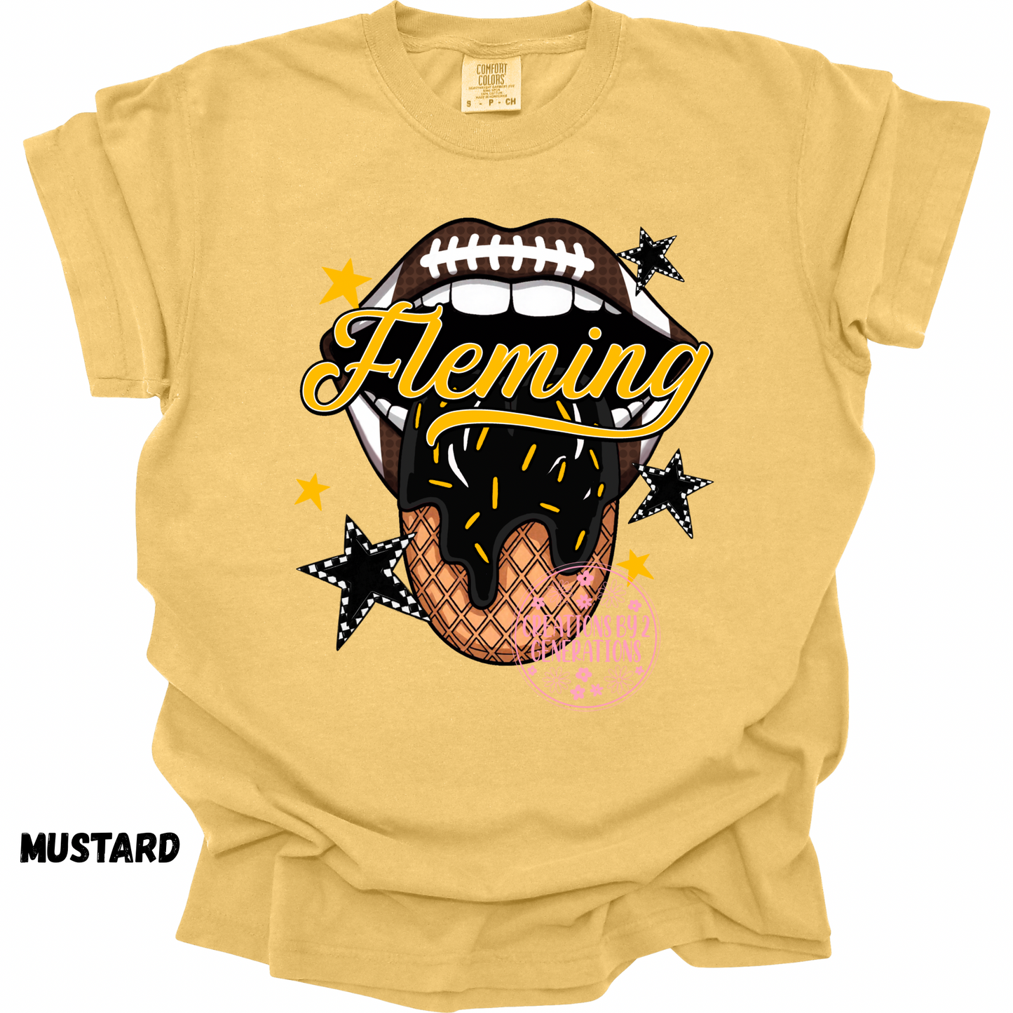 FLEMING FOOTBALL MOUTH ICE CREAM PRINT