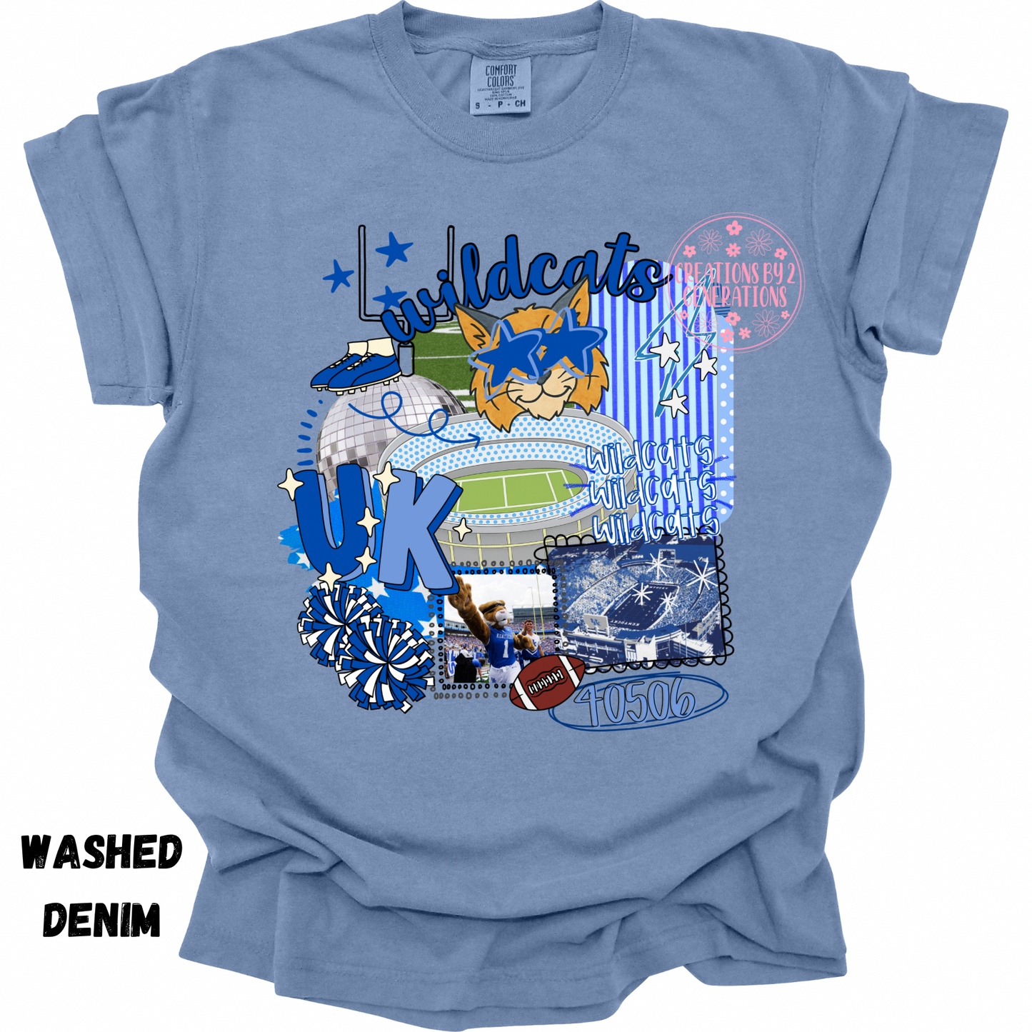 U K WILDCATS FOOTBALL PRINT