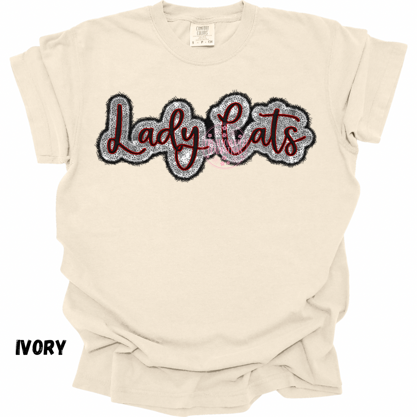 LADY CATS FAUX EMBROIDERY