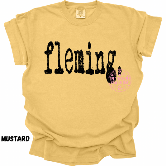 FLEMING TYPOGRAPHY PRINT