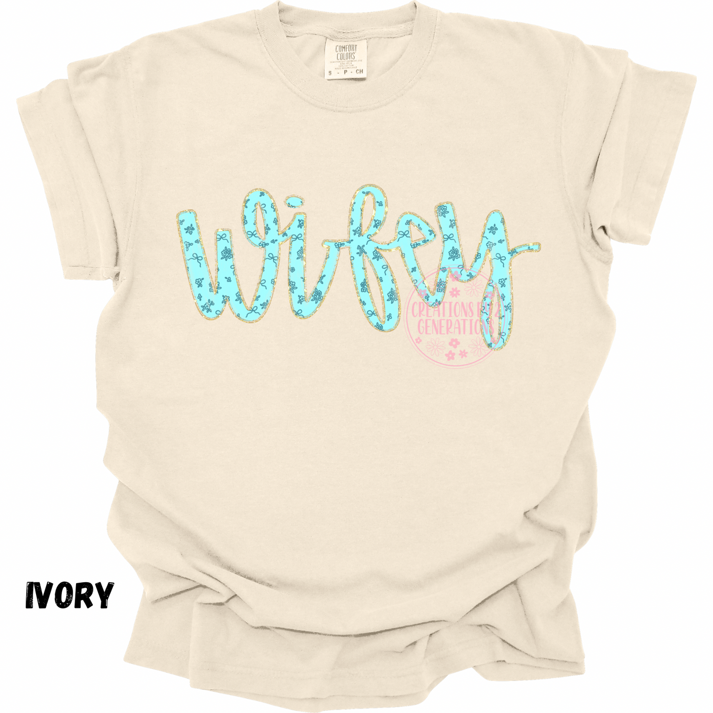 WIFEY BLUE CURSIVE PREORDER