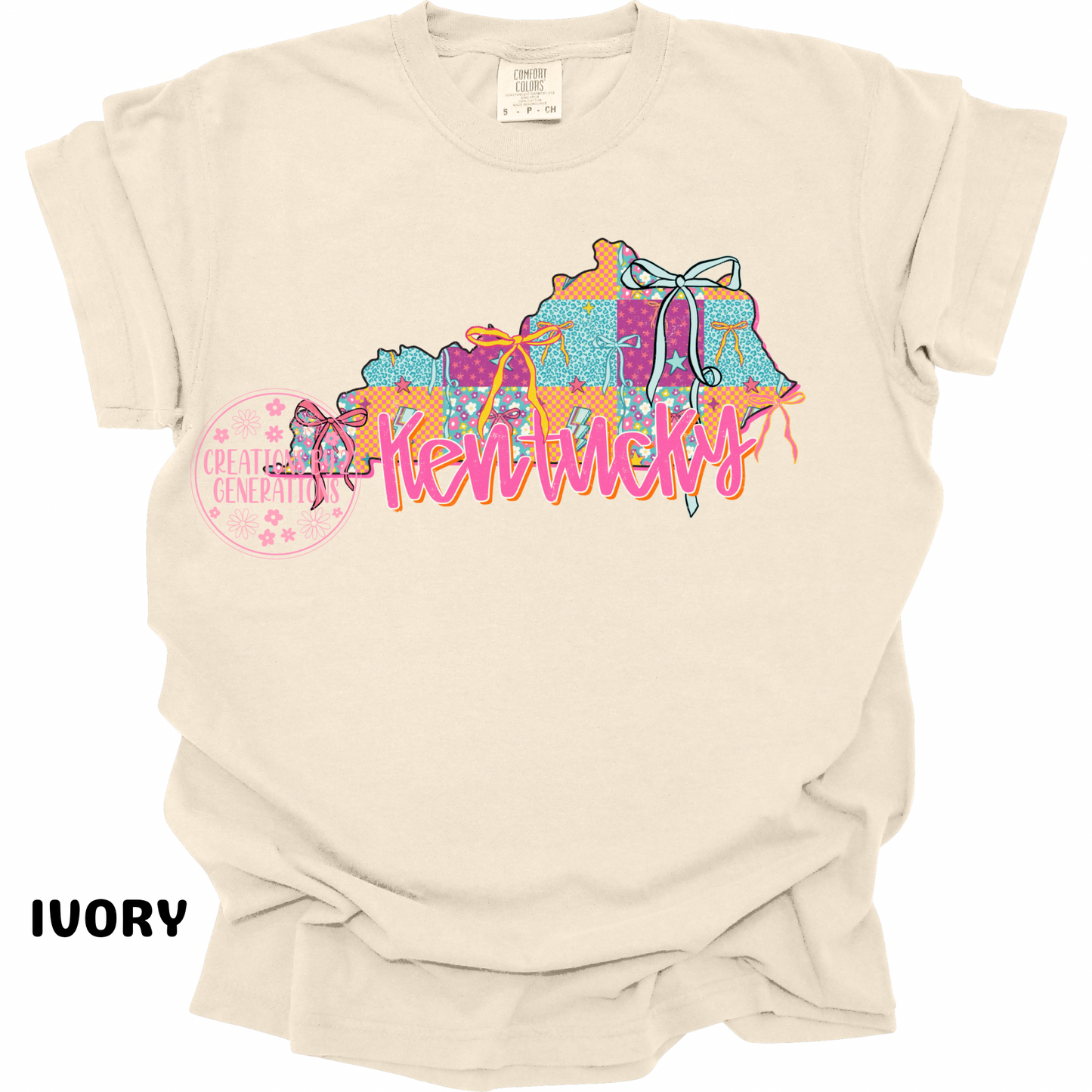KENTUCKY PATCHWORK & BOWS PRINT