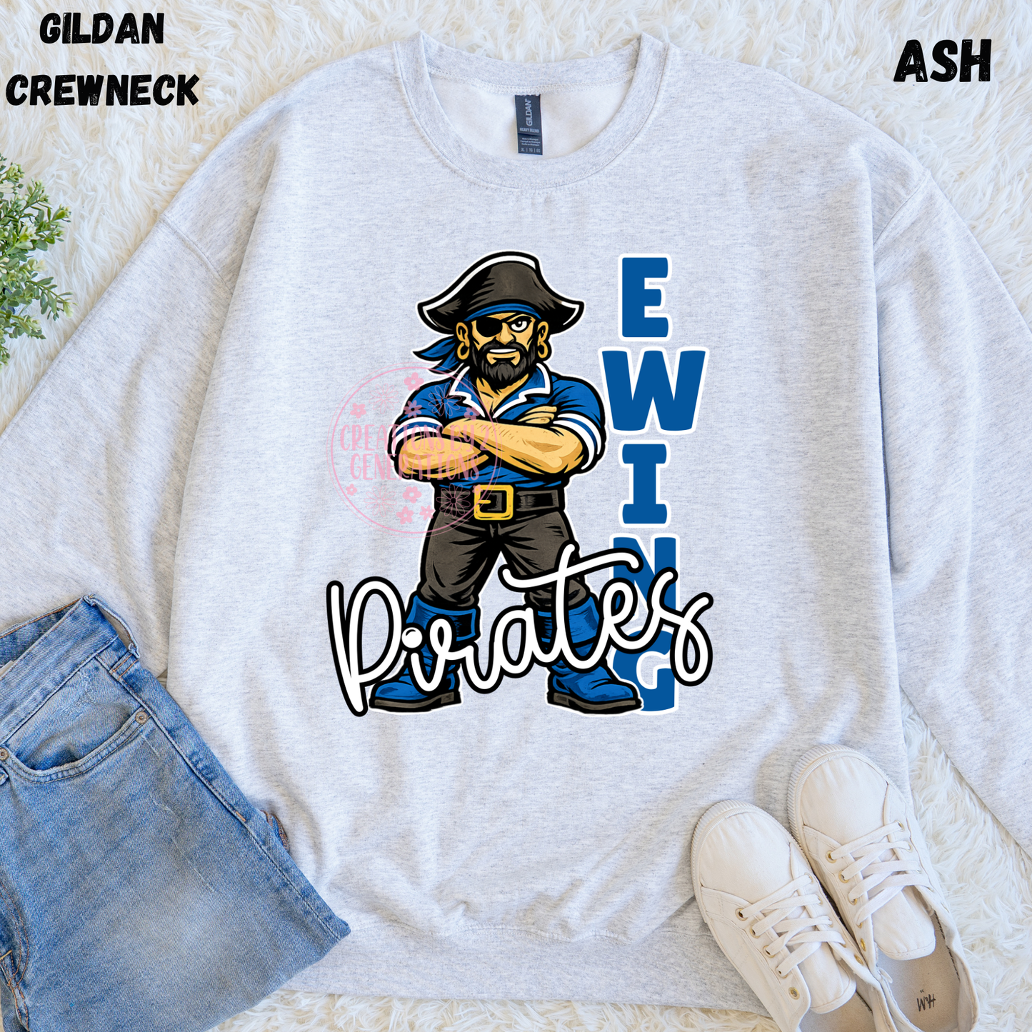 EWING PIRATES WITH PIRATE SWEATSHIRT