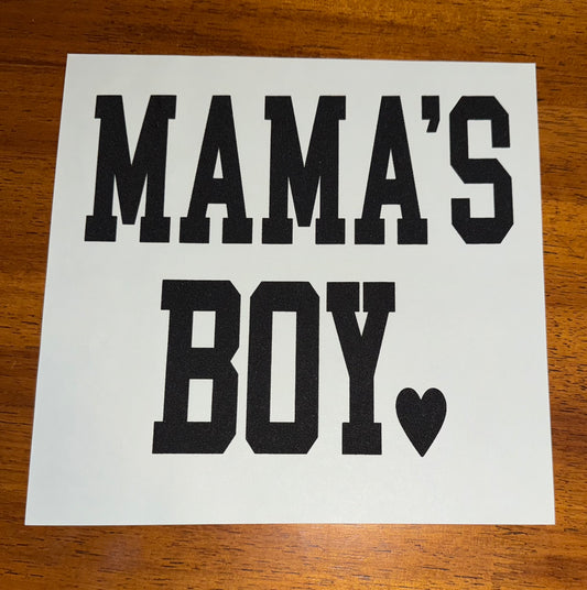MAMA’S BOY BLACK PRINT (toddler)