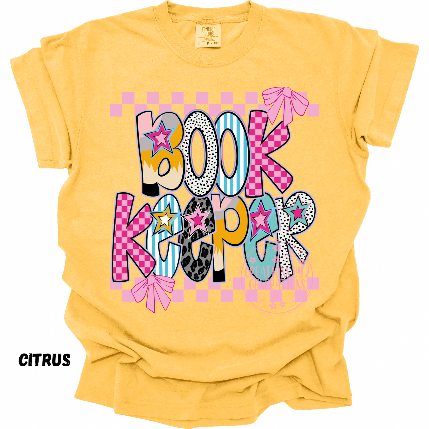 BOOK KEEPER PINK CHECKERED PREORDER