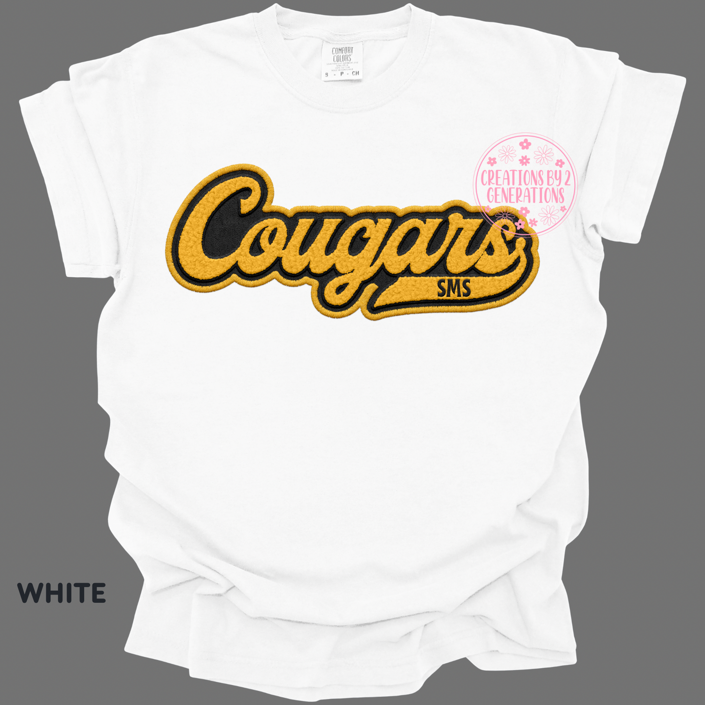 COUGARS SMS FAUX EMBROIDERY