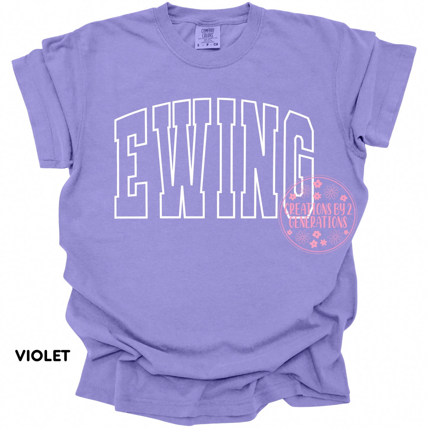 EWING WHITE OUTLINE YOUTH PRINT