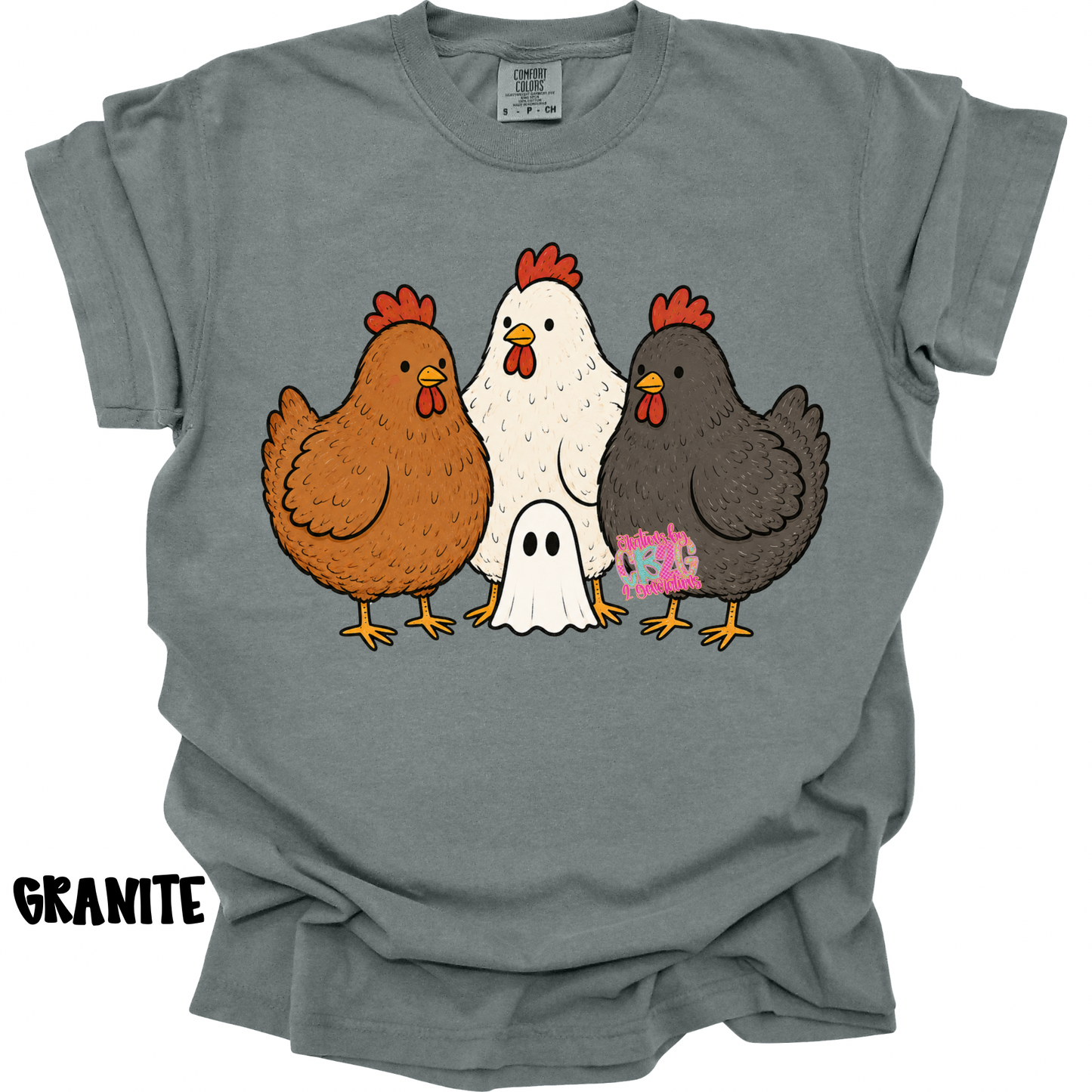 3 CHICKENS WITH LITTLE GHOST PREORDER (YOUTH)