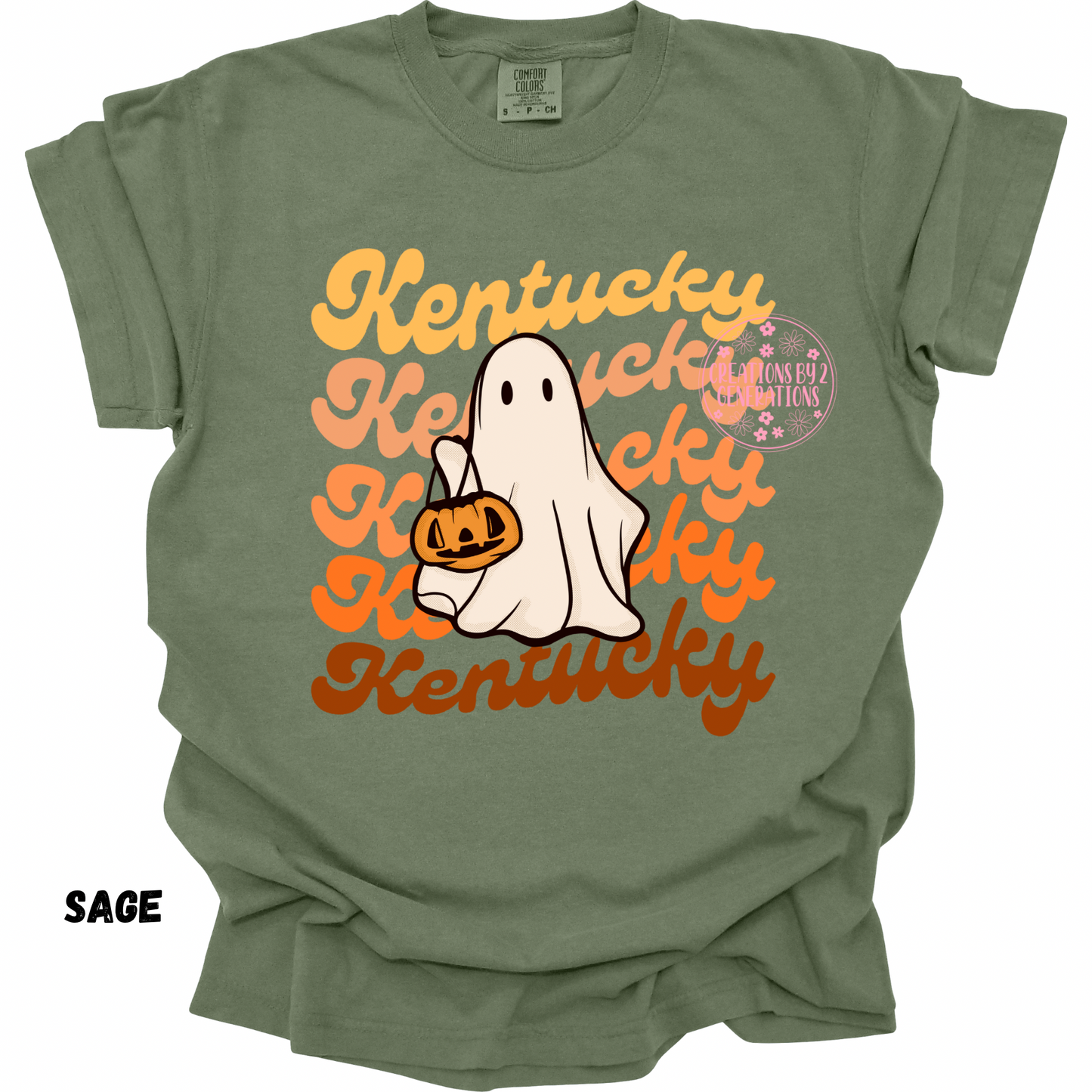 KENTUCKY HALLOWEEN GHOST PRINT