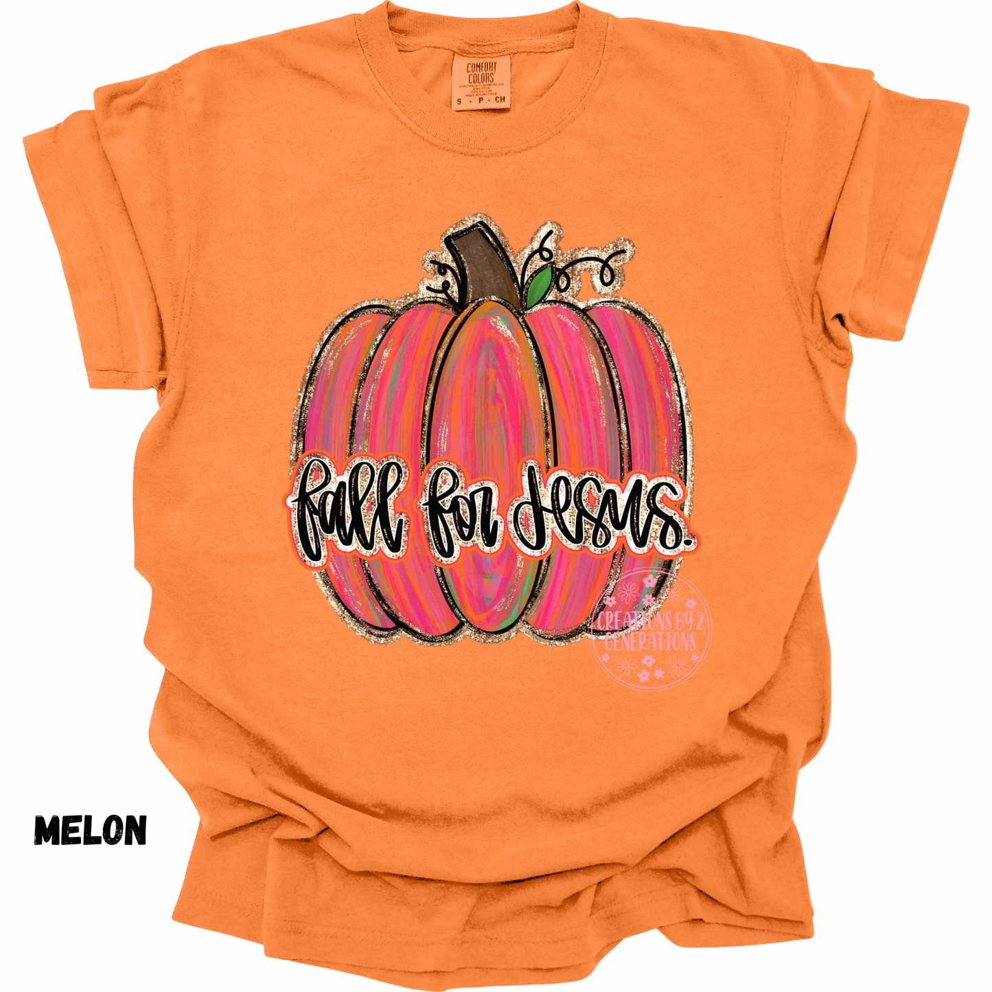 FALL FOR JESUS PINK PUMPKIN PRINT