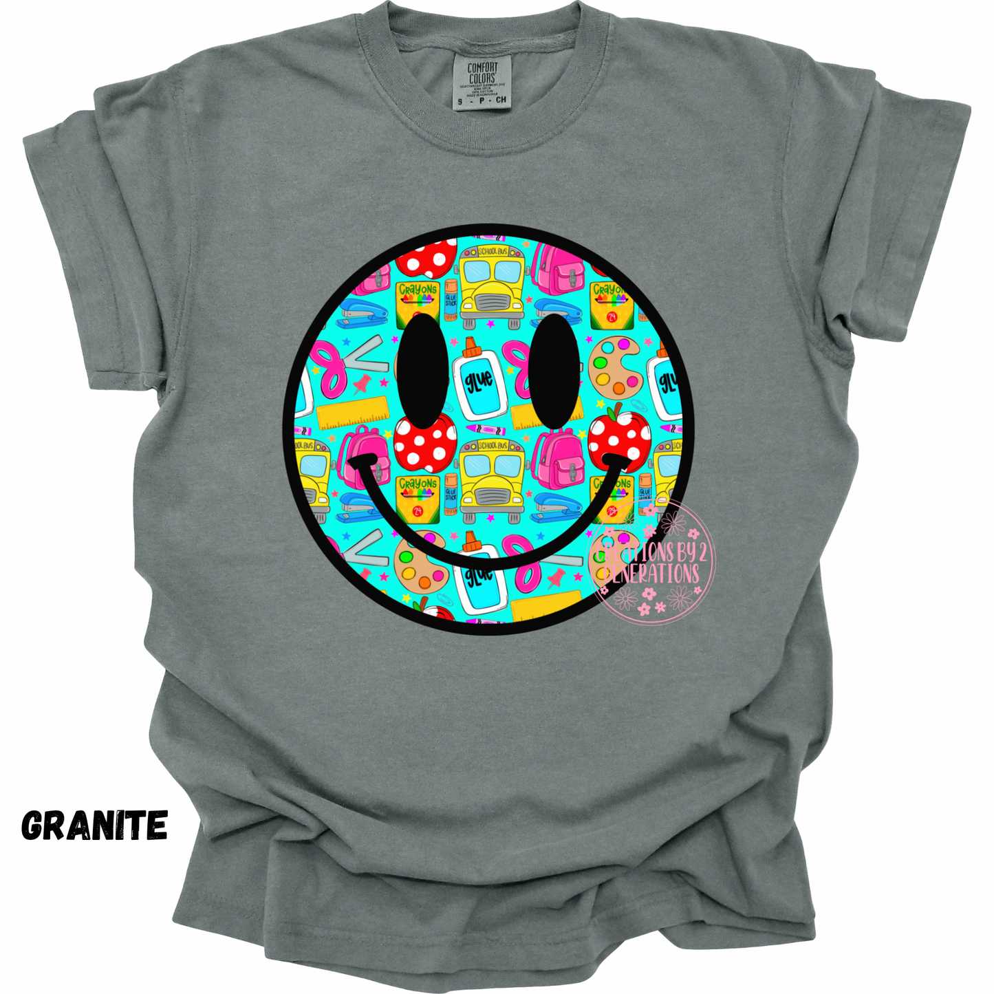 SMILEY FACE SCHOOL PRINT (YOUTH)