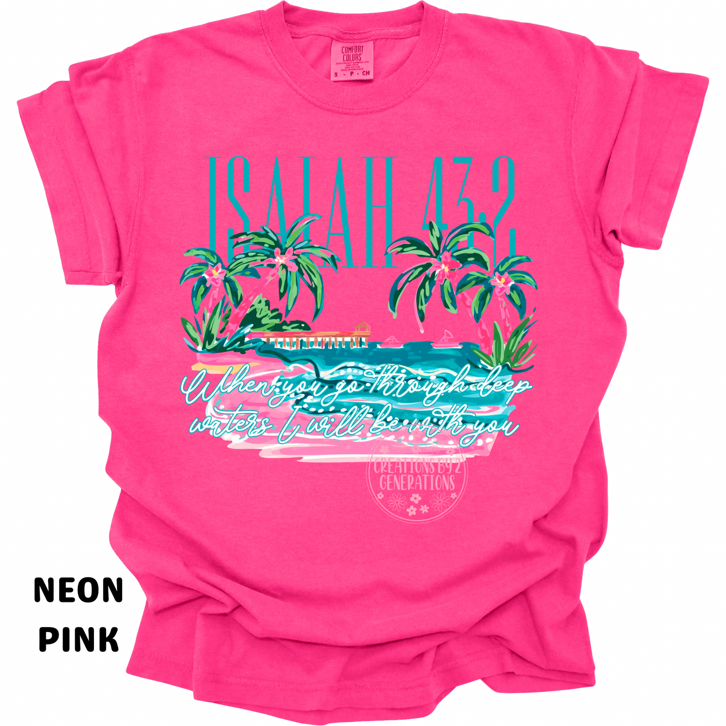 ISAIAH 43:2 BEACH PRINT