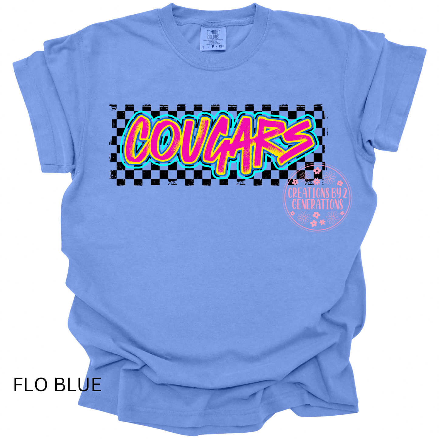 COUGARS WITH CHECKERED PRINT