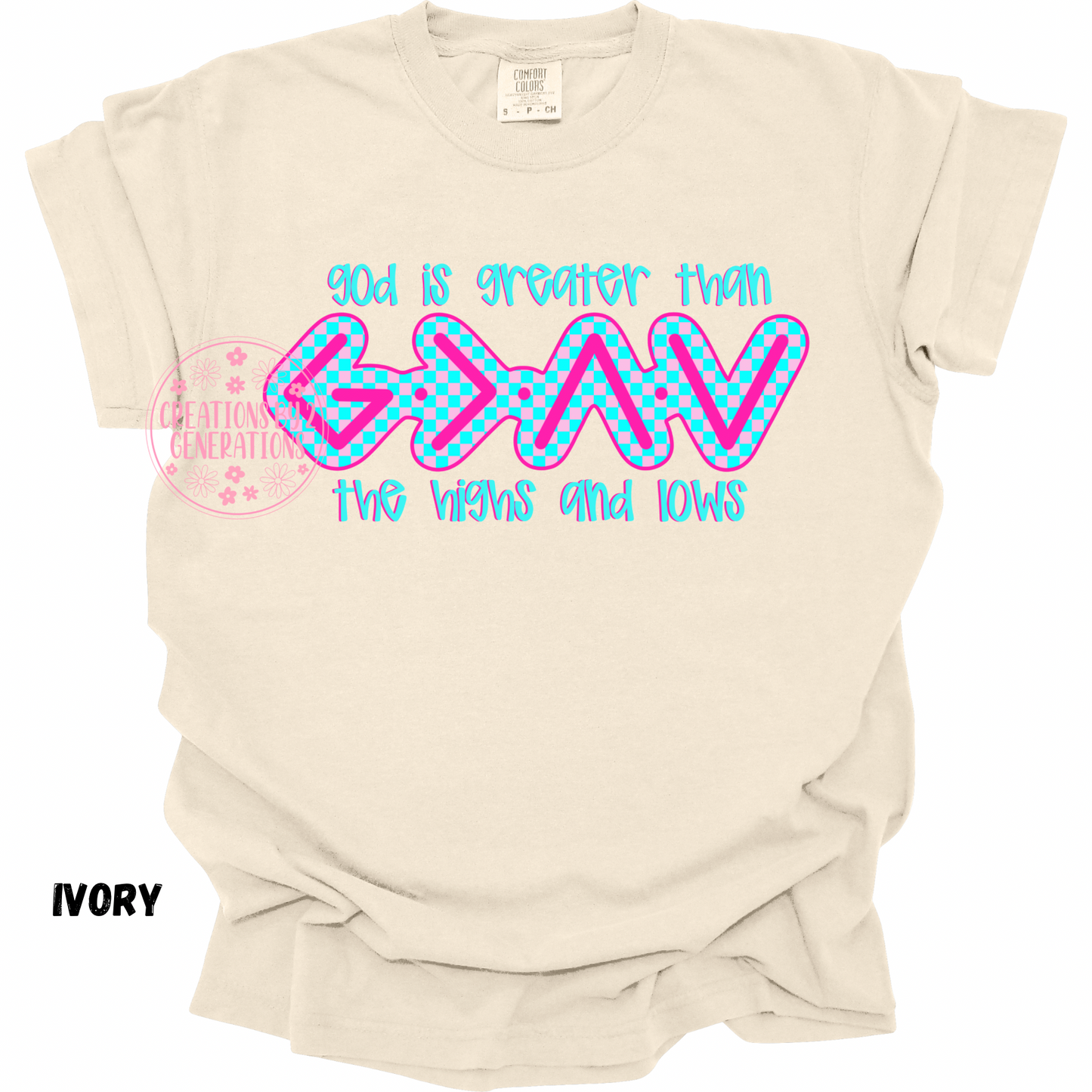 GOD IS GREATER THAN THE HIGHS AND LOWS PRINT
