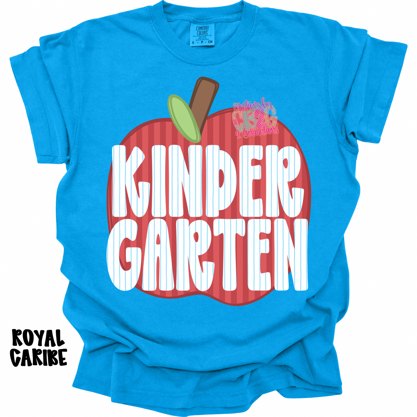 KINDERGARTEN APPLE STRIPES PREORDER (YOUTH)
