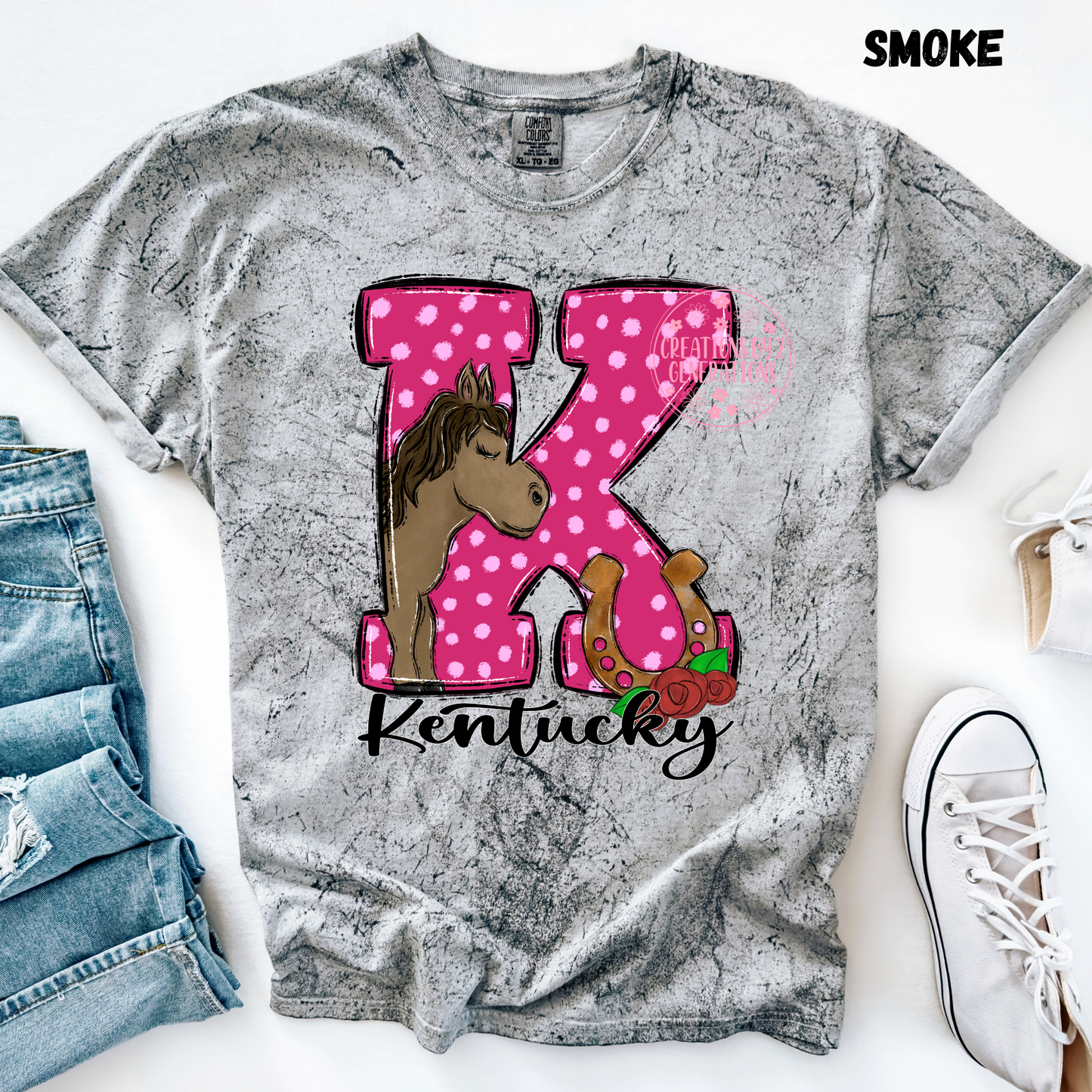 K HORSE DERBY DAY PRINT YOUTH PRINT