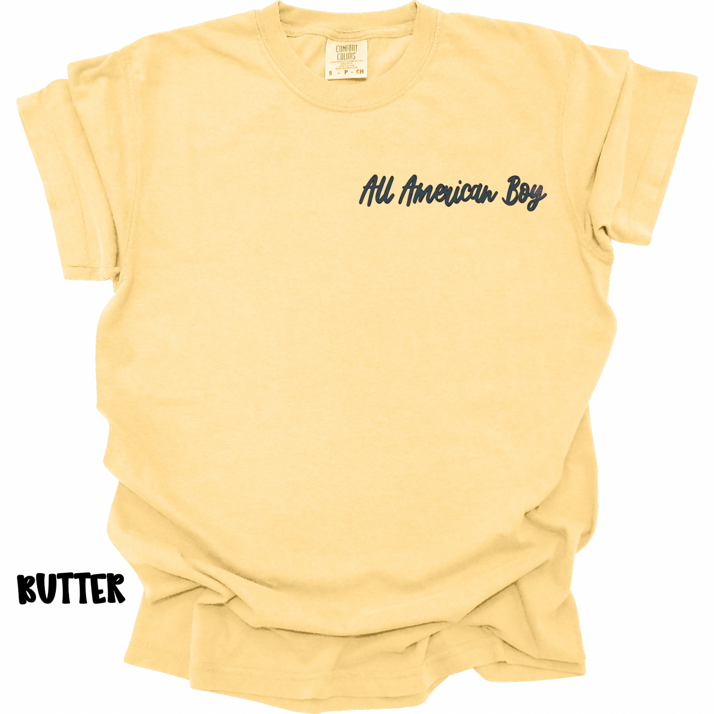 ALL AMERICAN BOY DOG & FLAG WITH FRONT POCKET DESIGN PREORDER