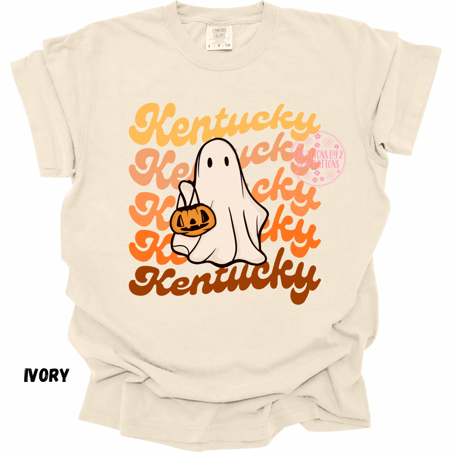 KENTUCKY HALLOWEEN GHOST PRINT
