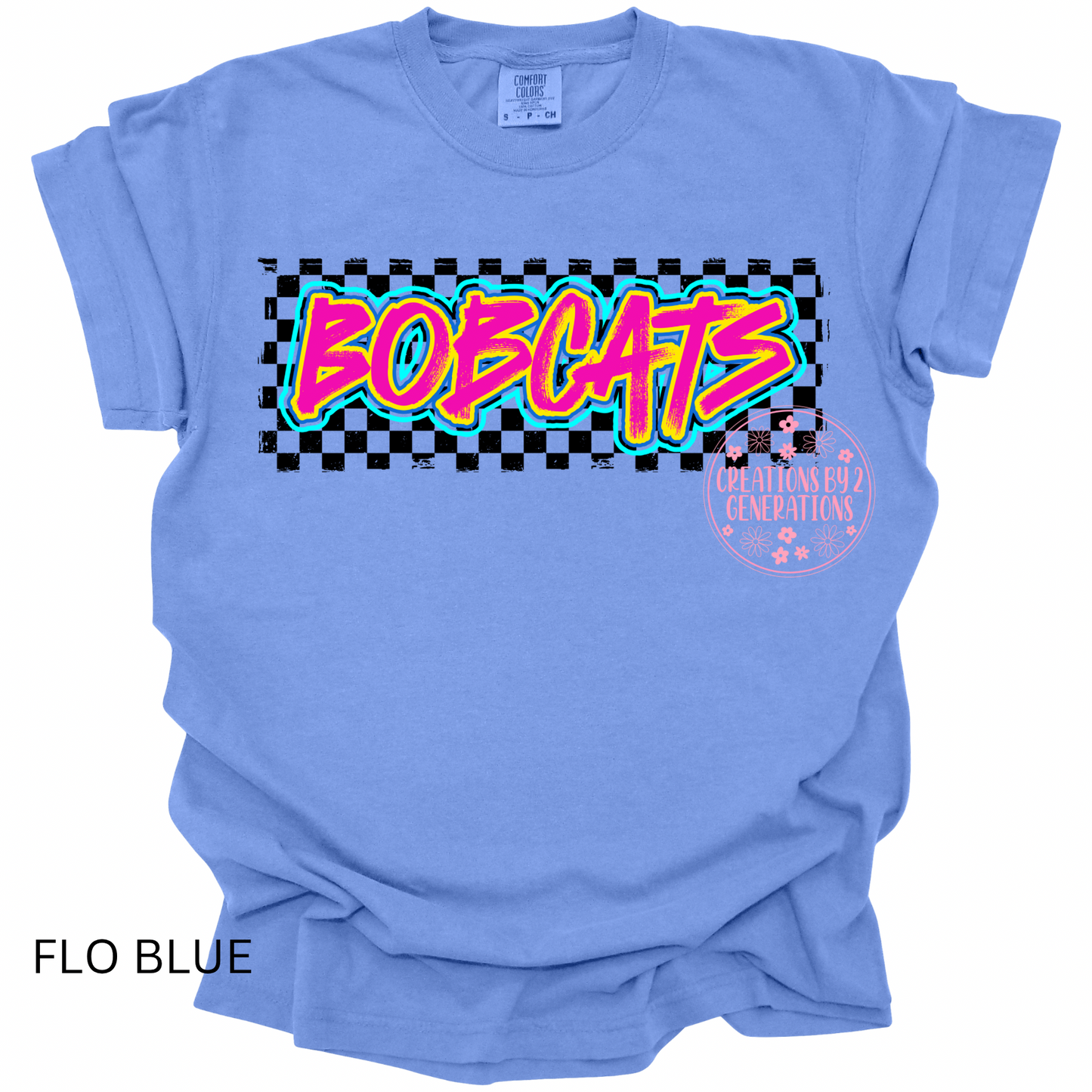 BOBCATS WITH CHECKERED PRINT