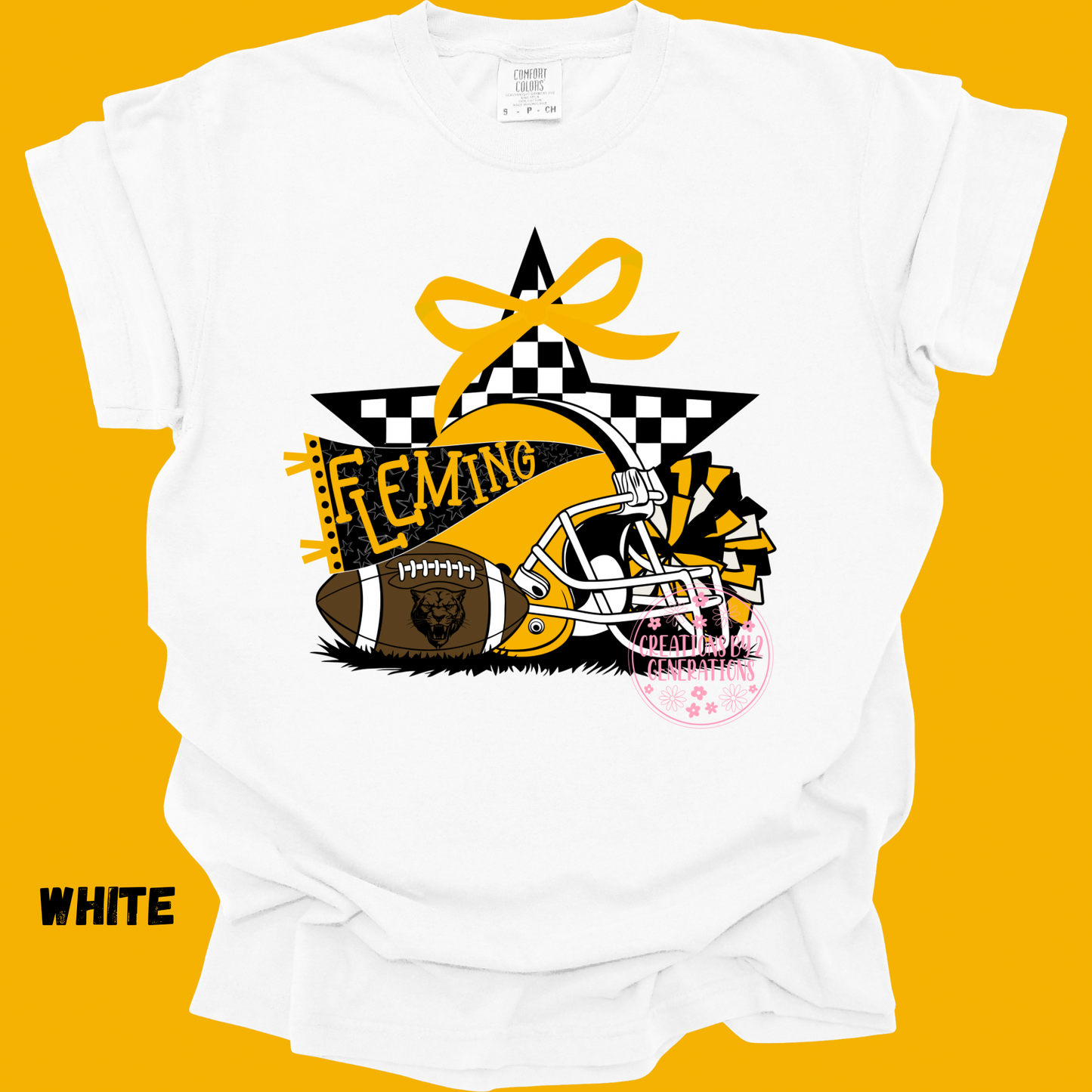 FLEMING FOOTBALL WITH CHECKERED STAR PREORDER (YOUTH)