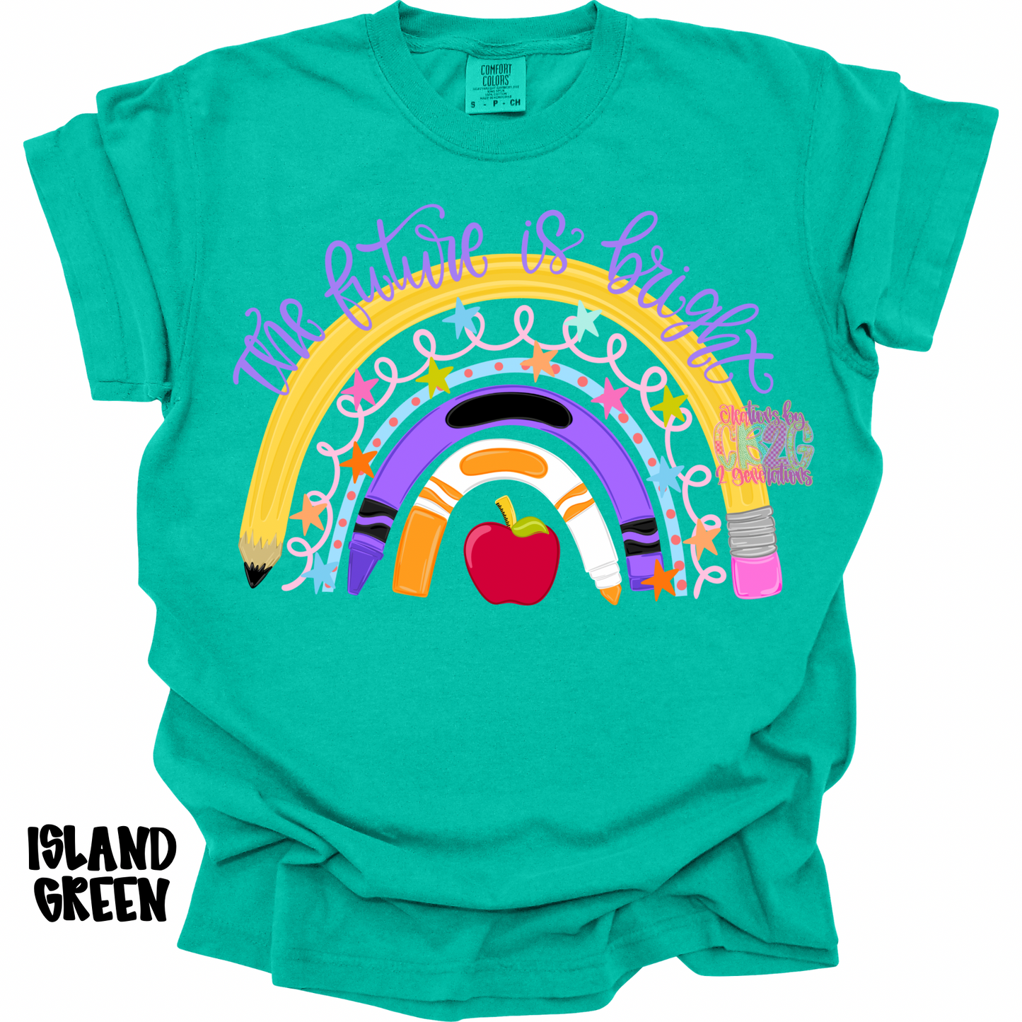 THE FUTURE IS BRIGHT SCHOOL RAINBOW PREORDER