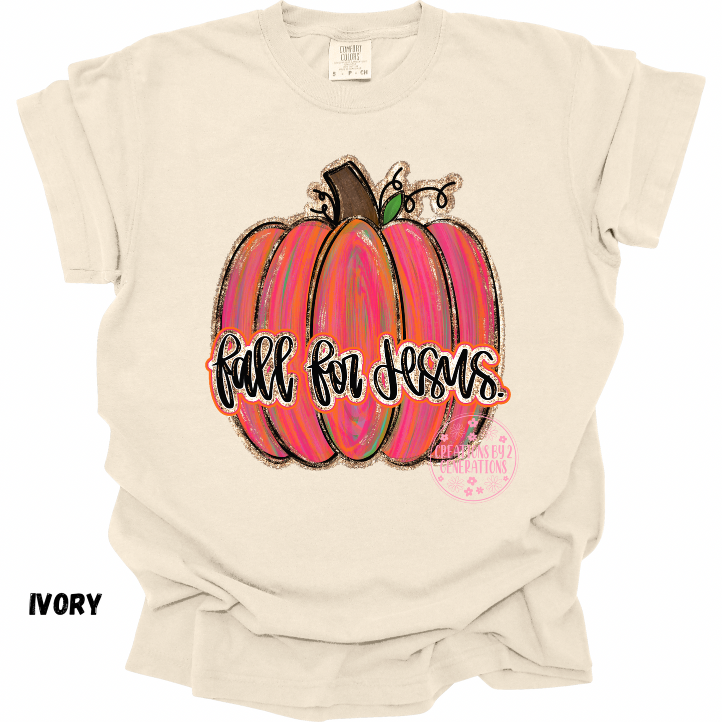 FALL FOR JESUS PINK PUMPKIN PRINT