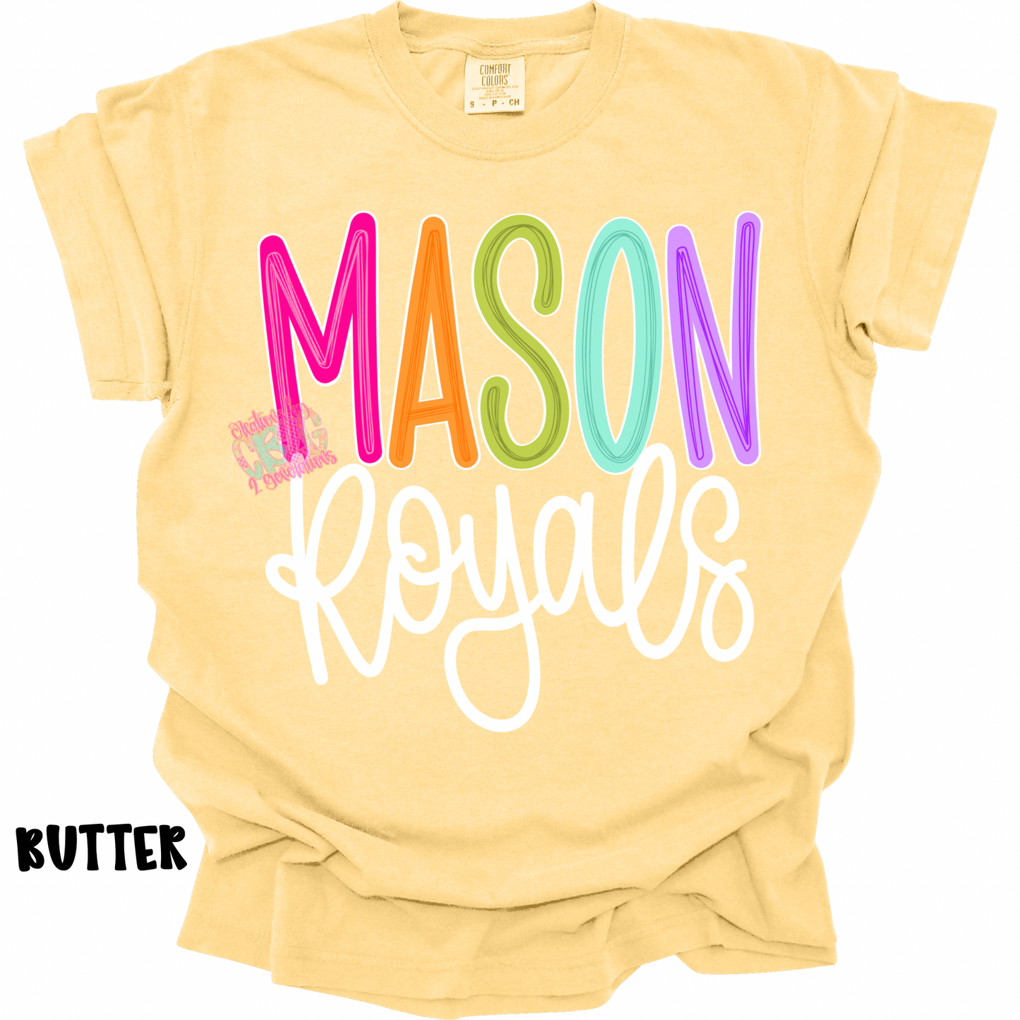 MASON ROYALS COLOR POP WITH WHITE CURSIVE PREORDER (YOUTH)