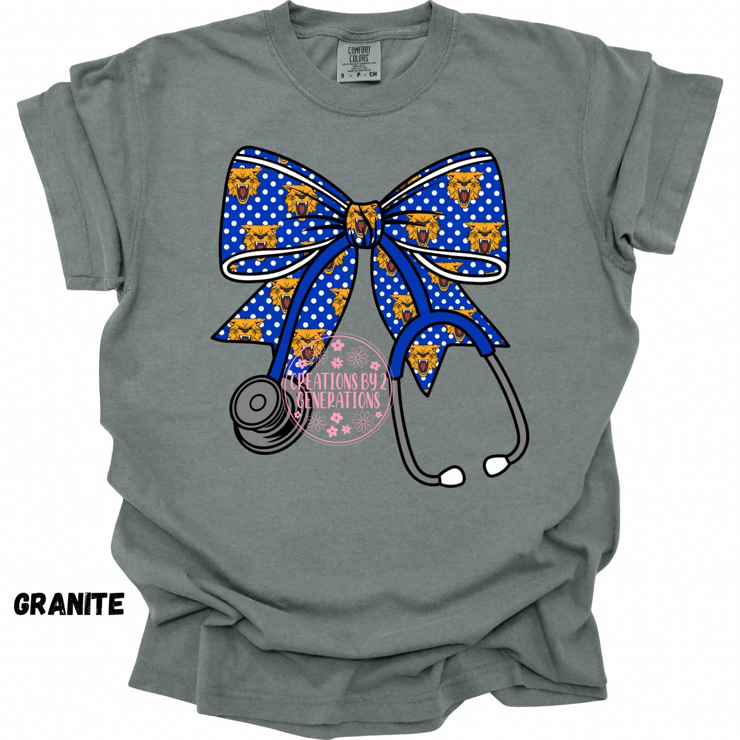 WILDCAT STETHOSCOPE BOW PRINT