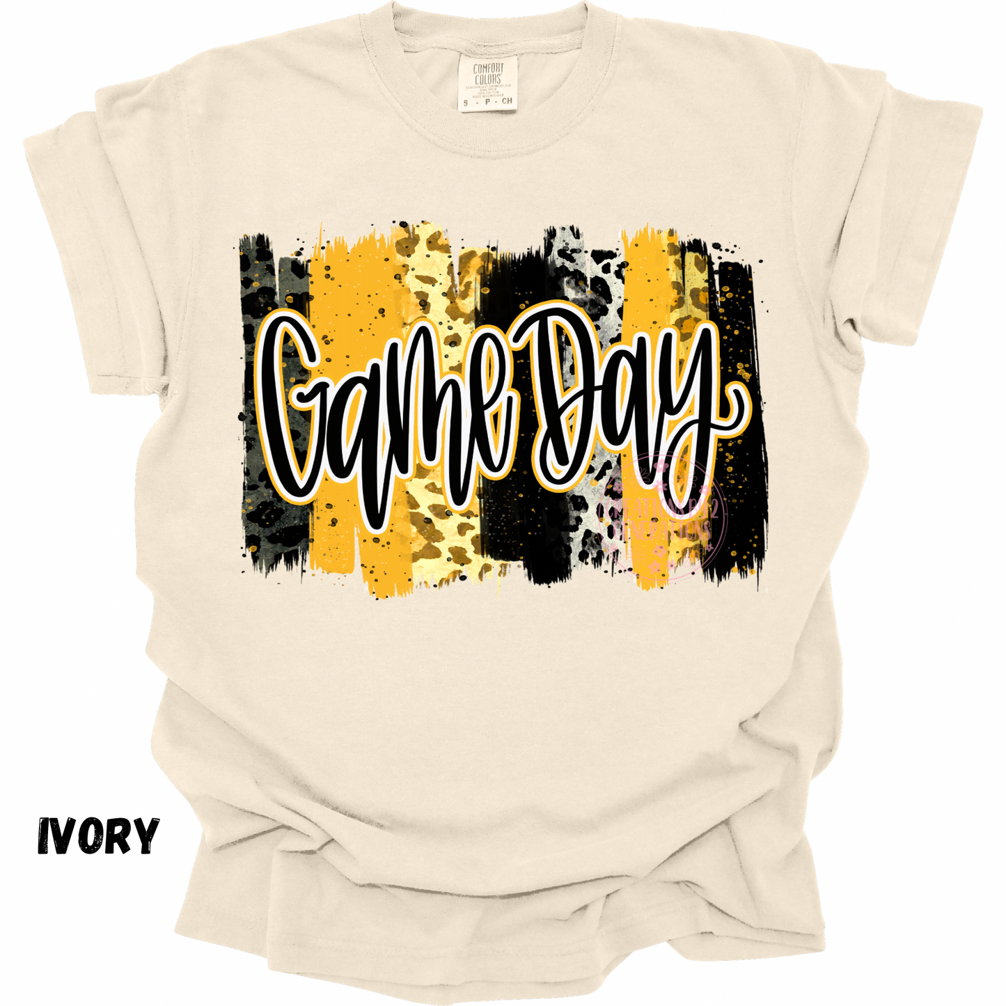 GAME DAY BLACK GOLD PAINT STROKES PREORDER