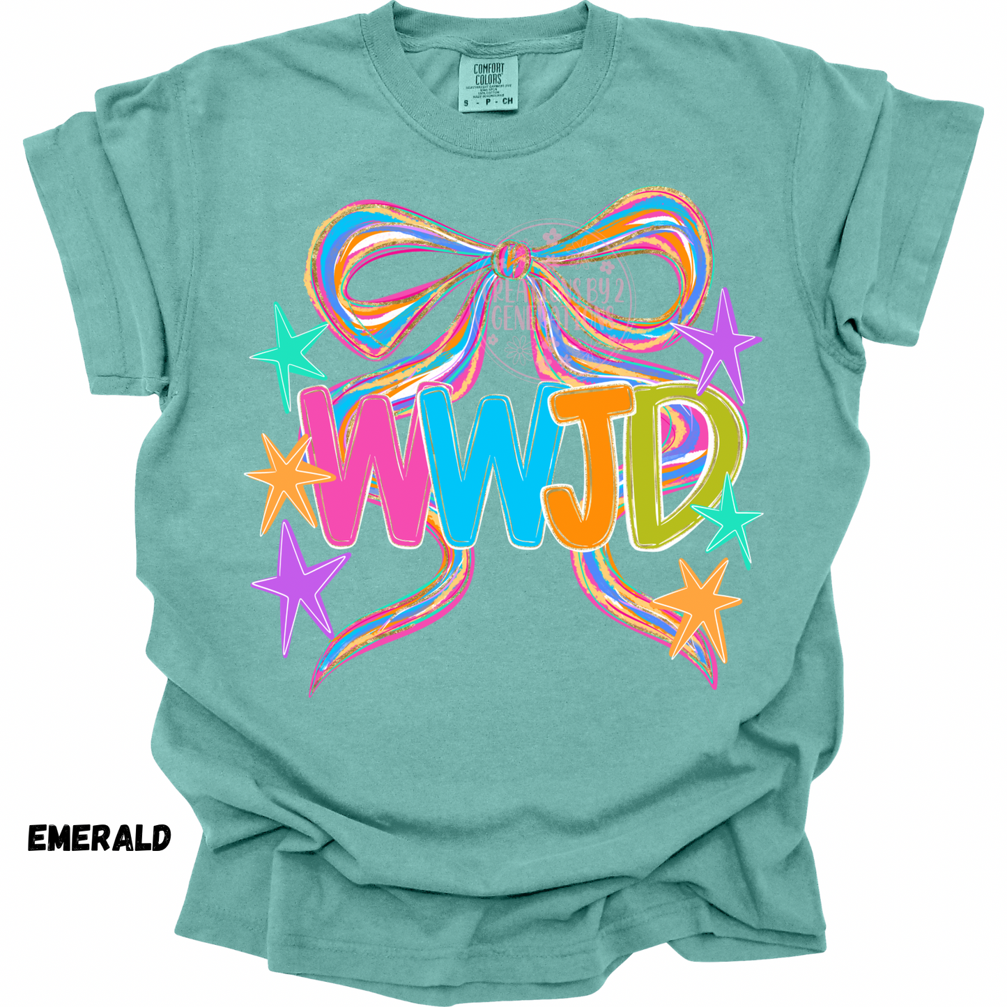 WWJD COLORFUL WITH BOW PREORDER