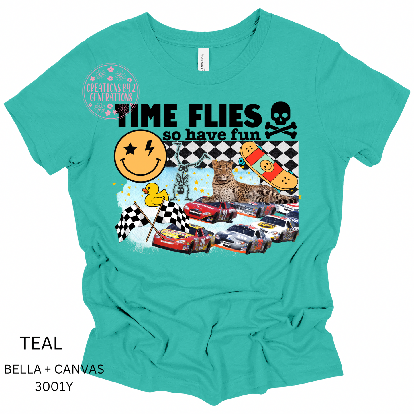TIME FLIES BLACK (YOUTH) (PRINT ONLY)