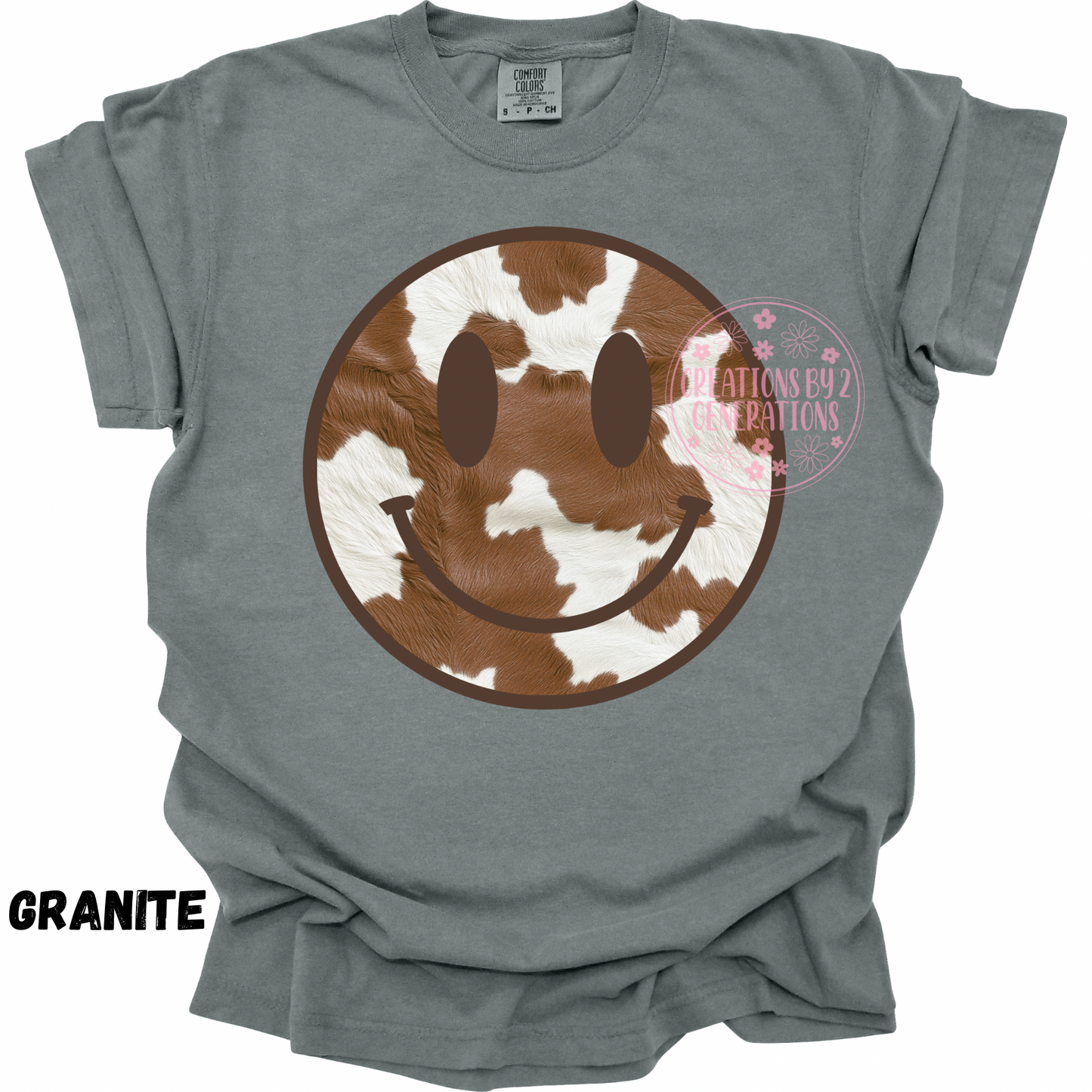 COW PRINT SMILEY FACE PREORDER