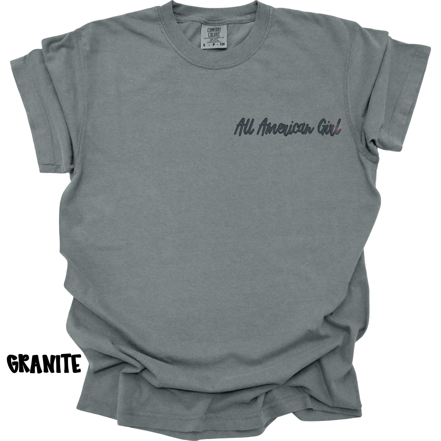 ALL AMERICAN GIRL DOG & FLAG WITH FRONT POCKET DESIGN PREORDER