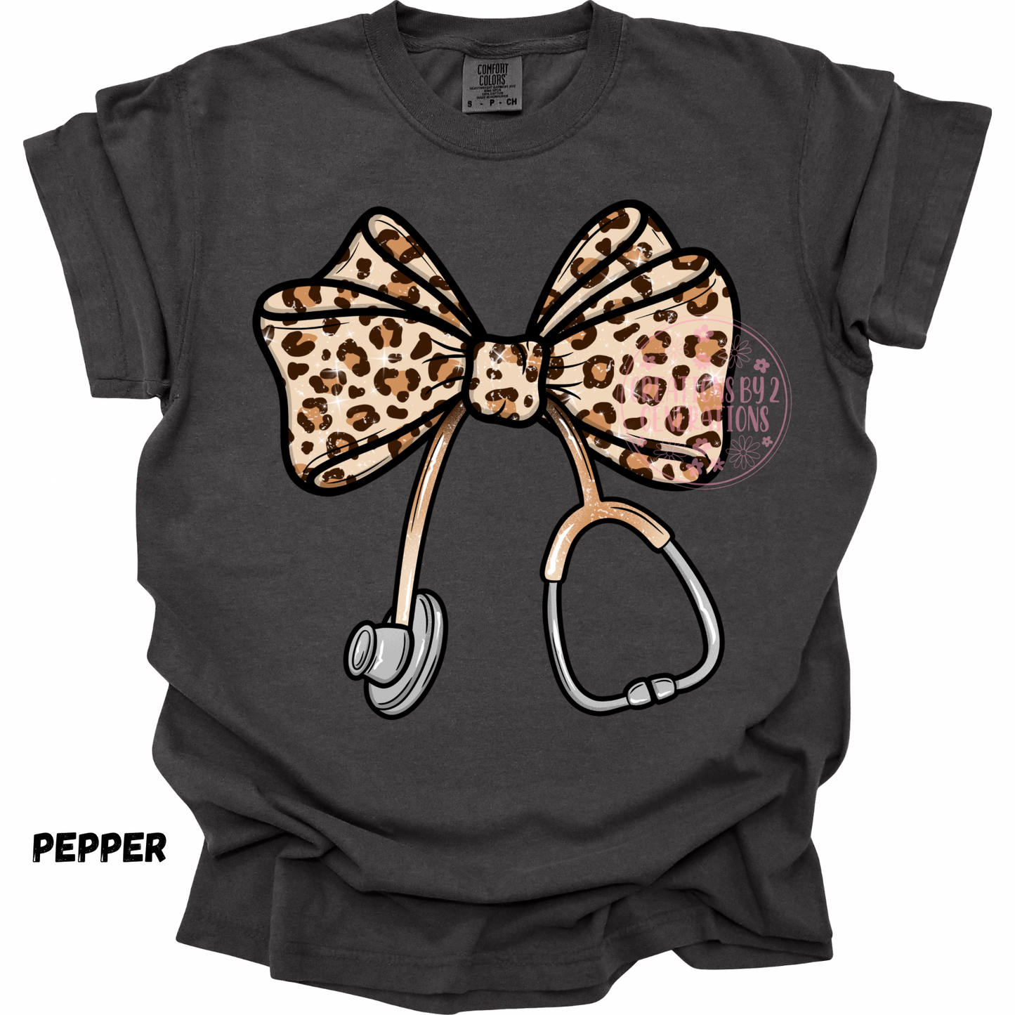 STETHOSCOPE LEOPARD BOW PREORDER