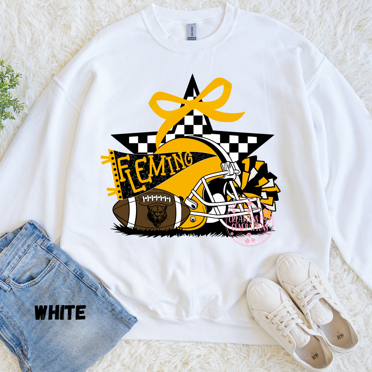 FLEMING FOOTBALL WITH CHECKERED SWEATSHIRT STAR PREORDER (YOUTH)