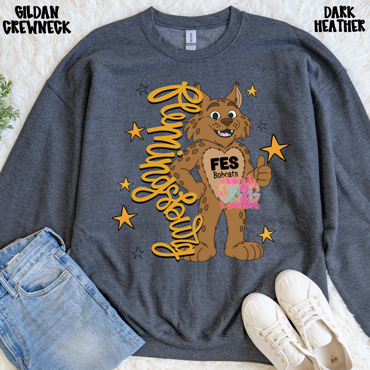FES FLEMINGSBURG WITH MASCOT SWEATSHIRT PREORDER (YOUTH)